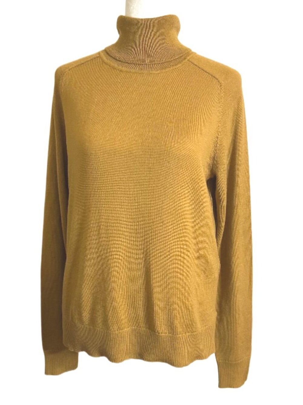 PENDLETON Gold Long Sleeve Raglan Merino Wool Turtleneck Sweater NWT Size XS